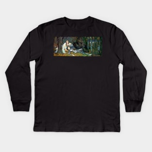 La Belle Dame Sans Merci - Henry Meynell Rheams Kids Long Sleeve T-Shirt